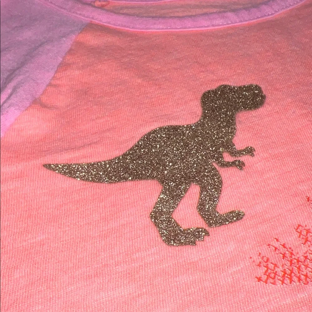 [Cat & Jack] Sparkle Dinosaur Baseball Tee - Picture 3 of 6